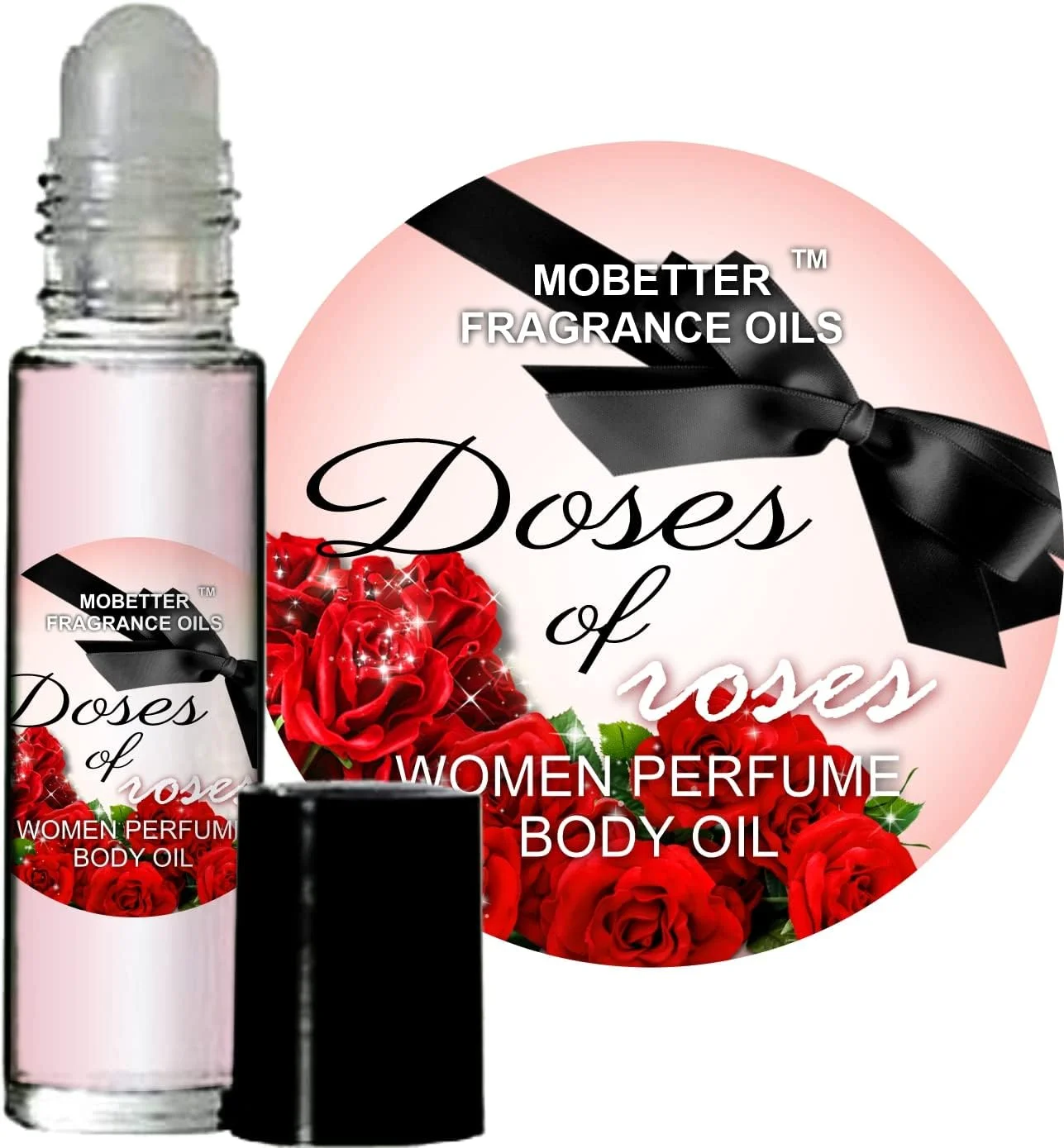 روغن بدن عطر زنانه دوزهای رز موبتر فرگرنس اویلز