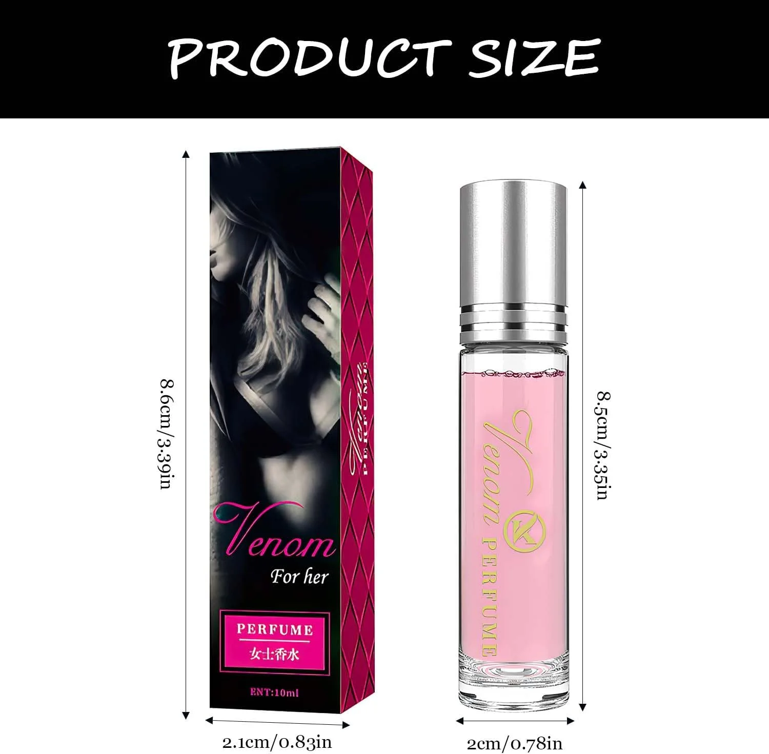 عطر فرمون زنانه MISEDI Lunex Phero - ماندگاری طولانی، تازه و قابل حمل (3 عددی)