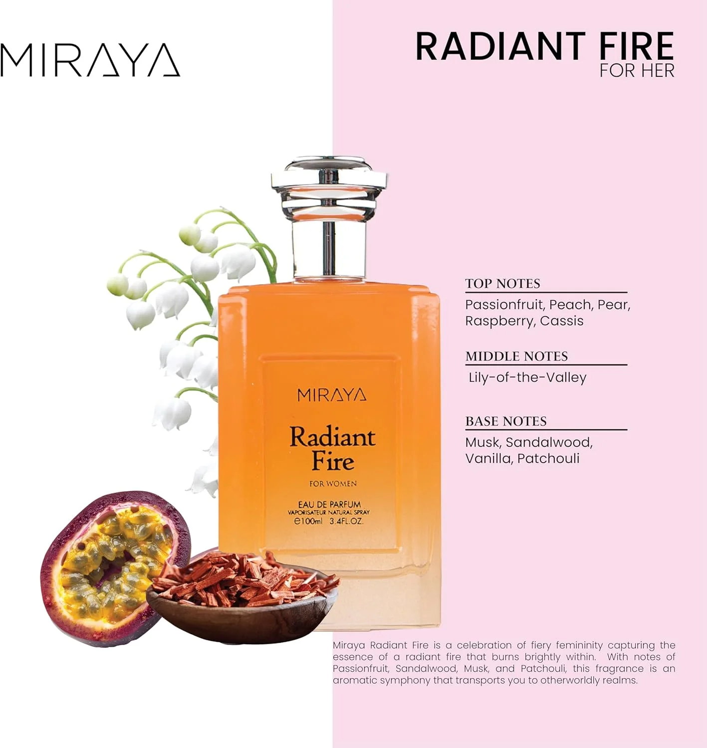 عطر زنانه میرایا رادیانت فایر - 100 میلی لیتر عطر زنانه میرایا رادیانت فایر - 100 میلی لیتر