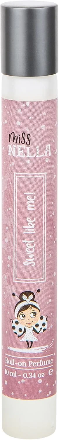 عطر رولی کودکانه میس نلا مدل Sweet Like Me با رایحه ای لذت بخش و تازه | روغن عطر ایمن و طبیعی برای دختران و پسران با اپلیکاتور رولی آسان | 10 میلی لیتر