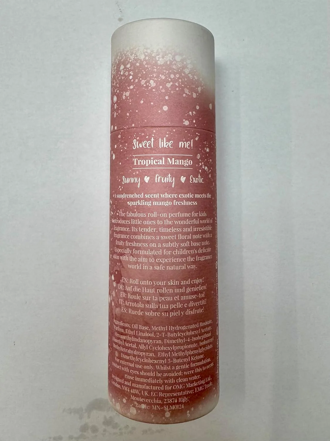 عطر رولی کودکانه میس نلا مدل Sweet Like Me با رایحه ای لذت بخش و تازه | روغن عطر ایمن و طبیعی برای دختران و پسران با اپلیکاتور رولی آسان | 10 میلی لیتر