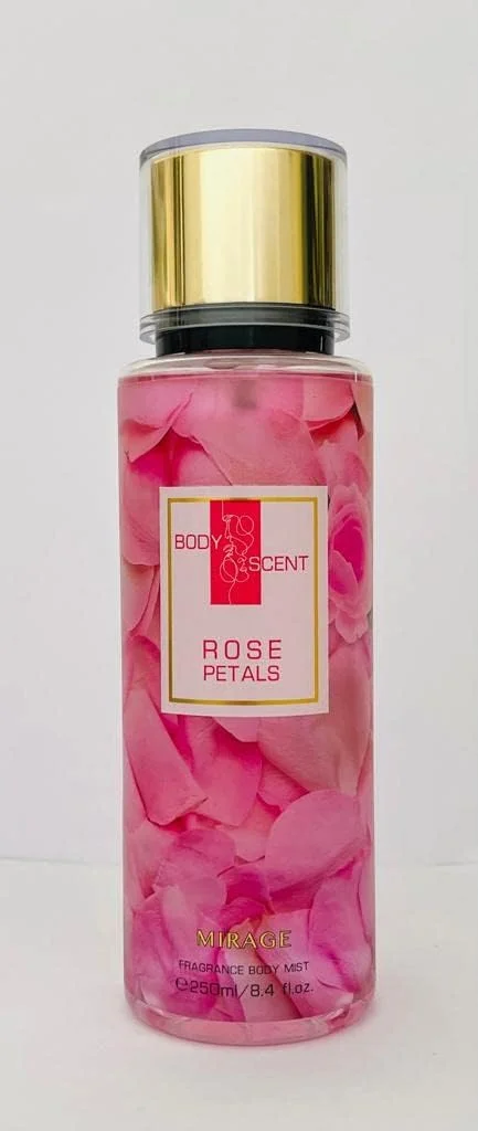 اسپری خوشبو کننده بدن زنانه میراژ مدل ROSE PETALS حجم 250 میلی لیتر