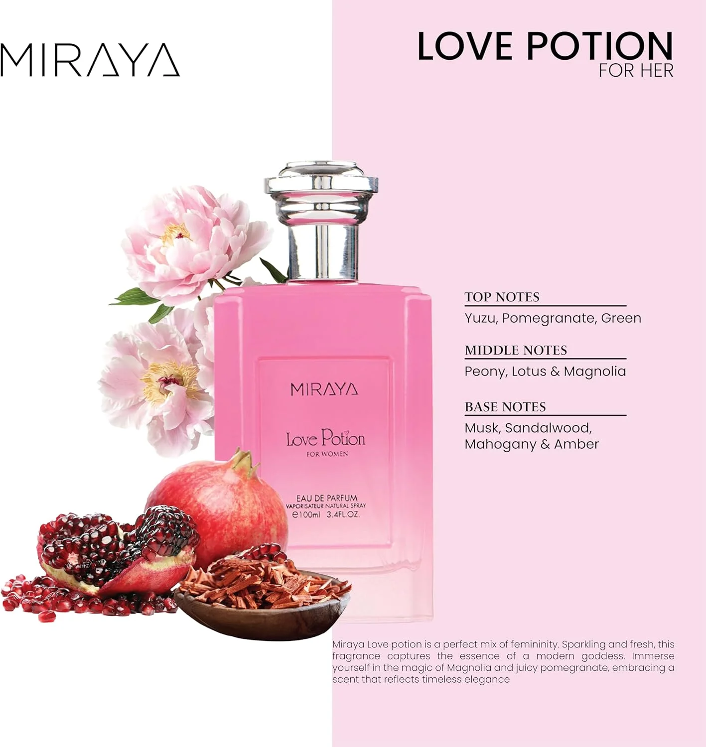 عطر زنانه میرایا لاو پوشن - 100 میلی لیتر عطر زنانه میرایا لاو پوشن - 100 میلی لیتر