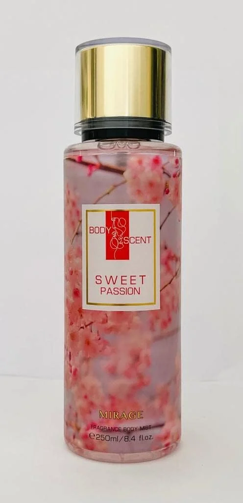 بادی میست زنانه میراژ مدل SWEET PASSION حجم 250 میلی لیتر