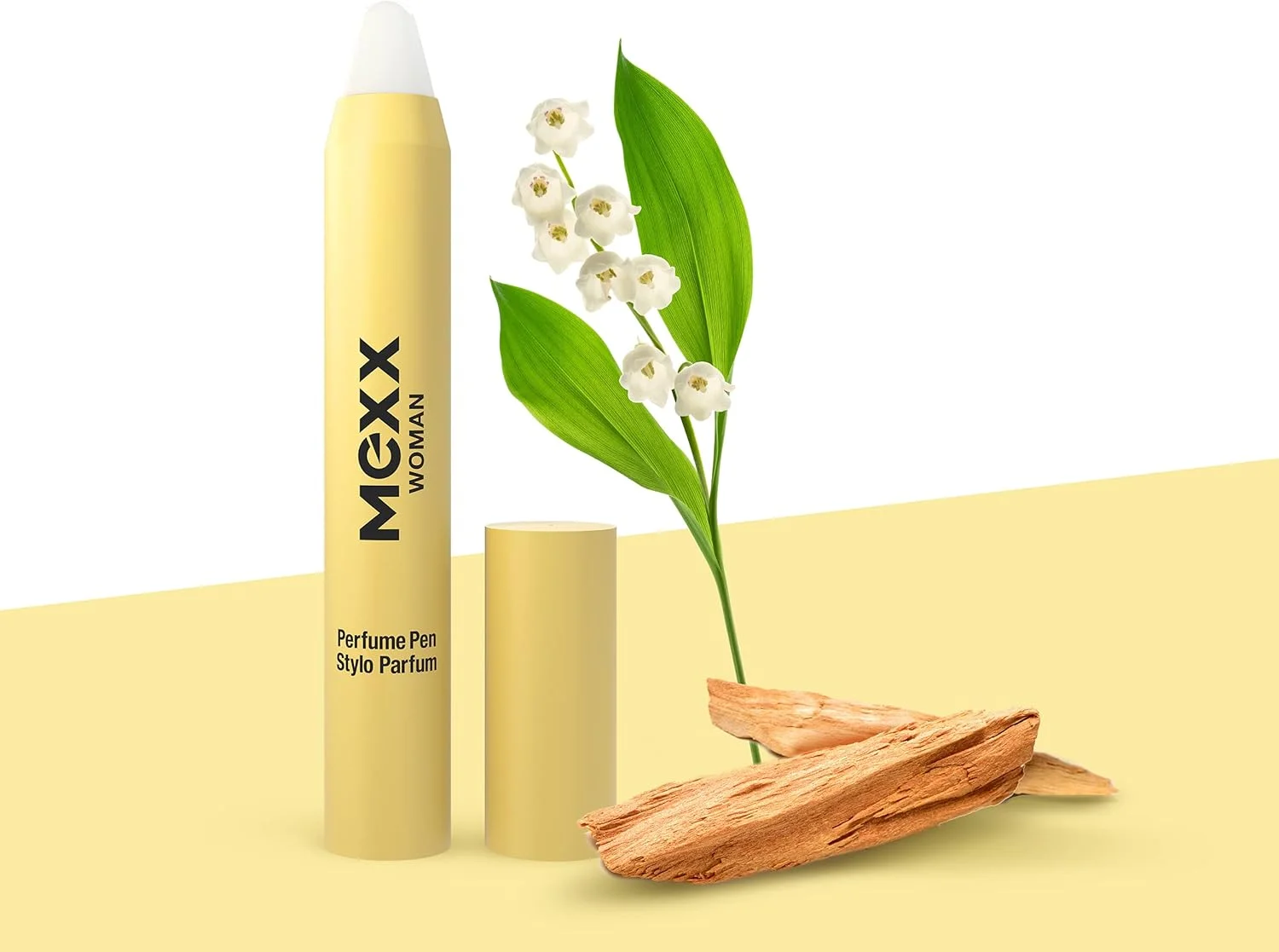عطر جیبی زنانه Mexx با رایحه چوبی گلی، بافت کرمی، مناسب برای مسافرت، 3 گرم