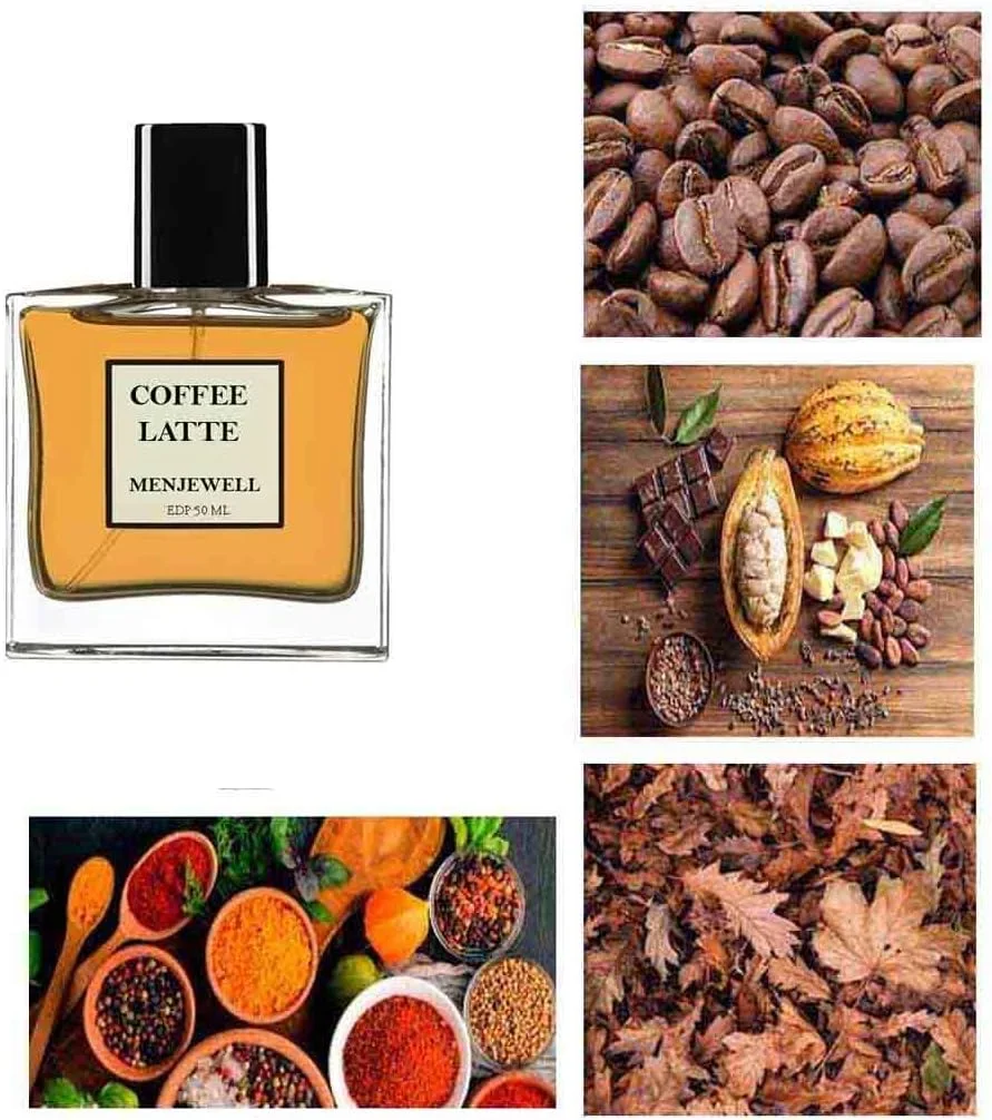 ادکلن مردانه و زنانه مجوول لاکچری COFFE LATTE با رایحه شیرین، قهوه و نارگیل | عطر قهوه ممتاز و ماندگار برای مردان و زنان، 50 میلی لیتر