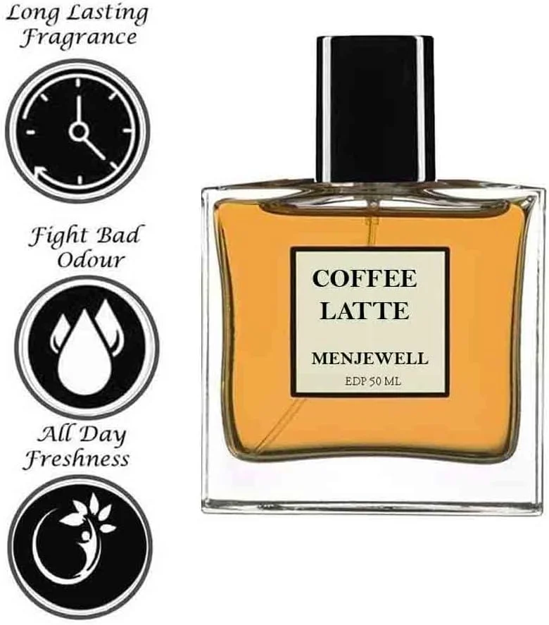 ادکلن مردانه و زنانه مجوول لاکچری COFFE LATTE با رایحه شیرین، قهوه و نارگیل | عطر قهوه ممتاز و ماندگار برای مردان و زنان، 50 میلی لیتر ادکلن مردانه و زنانه مجوول لاکچری COFFE LATTE با رایحه شیرین، قهوه و نارگیل | عطر قهوه ممتاز و ماندگار برای مردان و زنان، 50 میلی لیتر