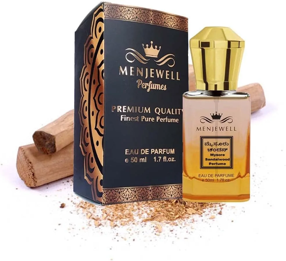 عطر چوب صندل Mysore Menjewell برای مردان و زنان | عطر جیبی | ادو پرفیوم | بهترین هدیه با رایحه لوکس ماندگار | عطر استفاده روزانه | (50 میلی لیتر)