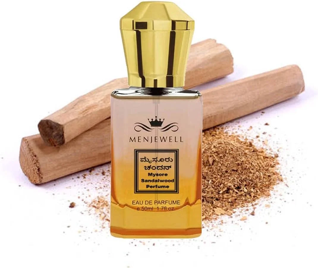 عطر چوب صندل Mysore Menjewell برای مردان و زنان | عطر جیبی | ادو پرفیوم | بهترین هدیه با رایحه لوکس ماندگار | عطر استفاده روزانه | (50 میلی لیتر)