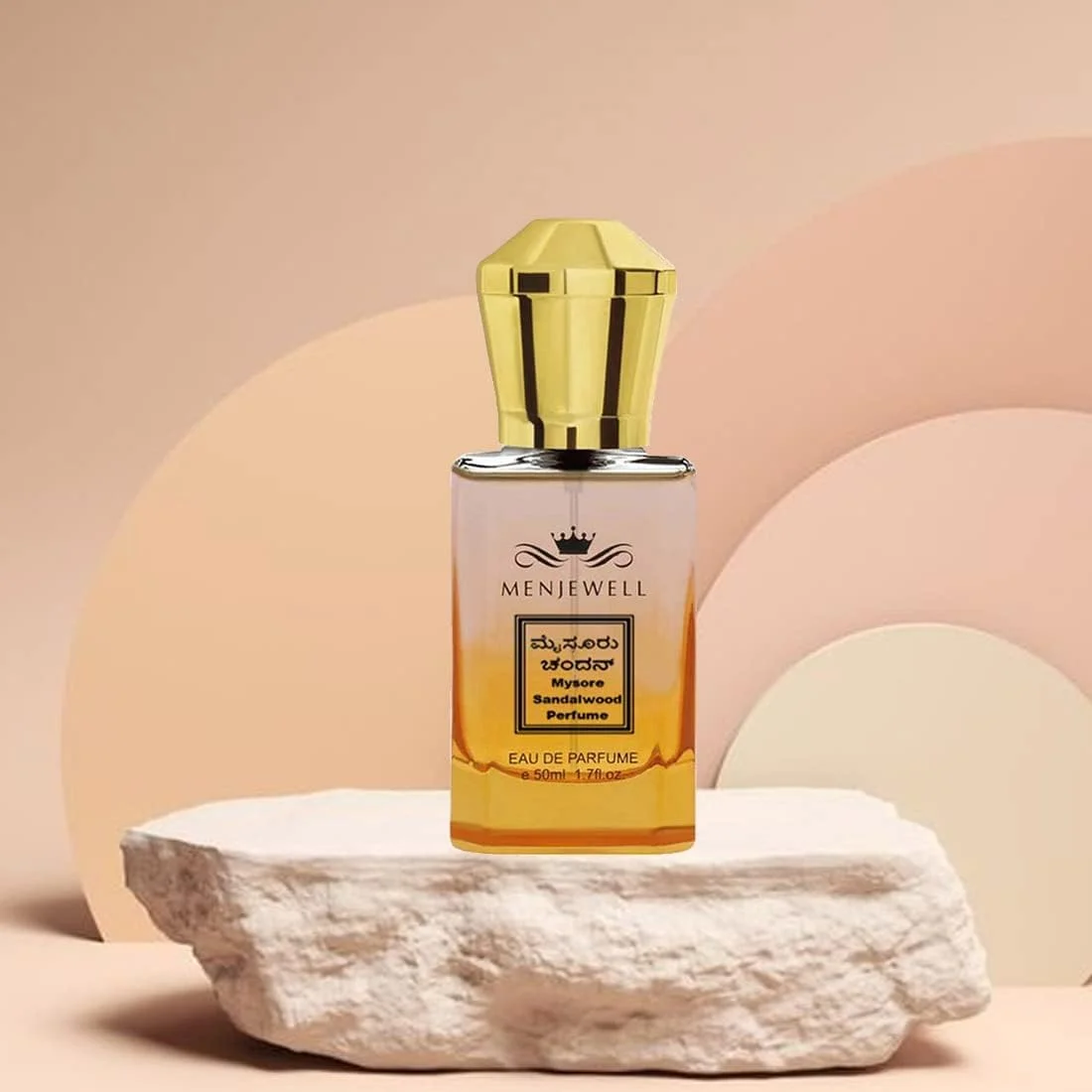 عطر چوب صندل Mysore Menjewell برای مردان و زنان | عطر جیبی | ادو پرفیوم | بهترین هدیه با رایحه لوکس ماندگار | عطر استفاده روزانه | (50 میلی لیتر)