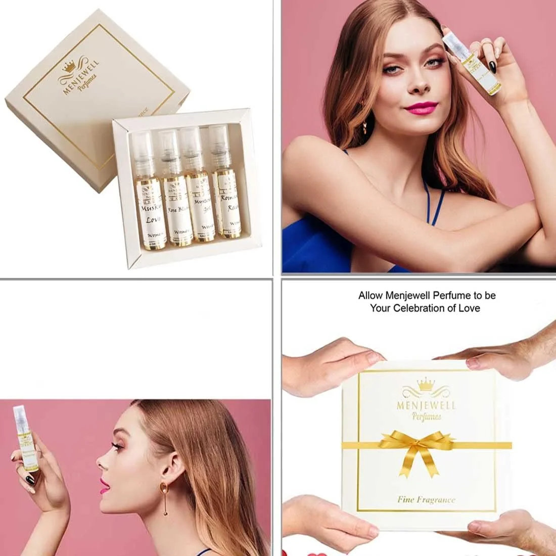 مجموعه 4 عددی عطر زنانه ممتاز منجول | رایحه ماندگار | ادو پرفیوم | طراوت تمام روز | ست هدیه | 4 عدد 10 میلی لیتری مجموعه 4 عددی عطر زنانه ممتاز منجول | رایحه ماندگار | ادو پرفیوم | طراوت تمام روز | ست هدیه | 4 عدد 10 میلی لیتری