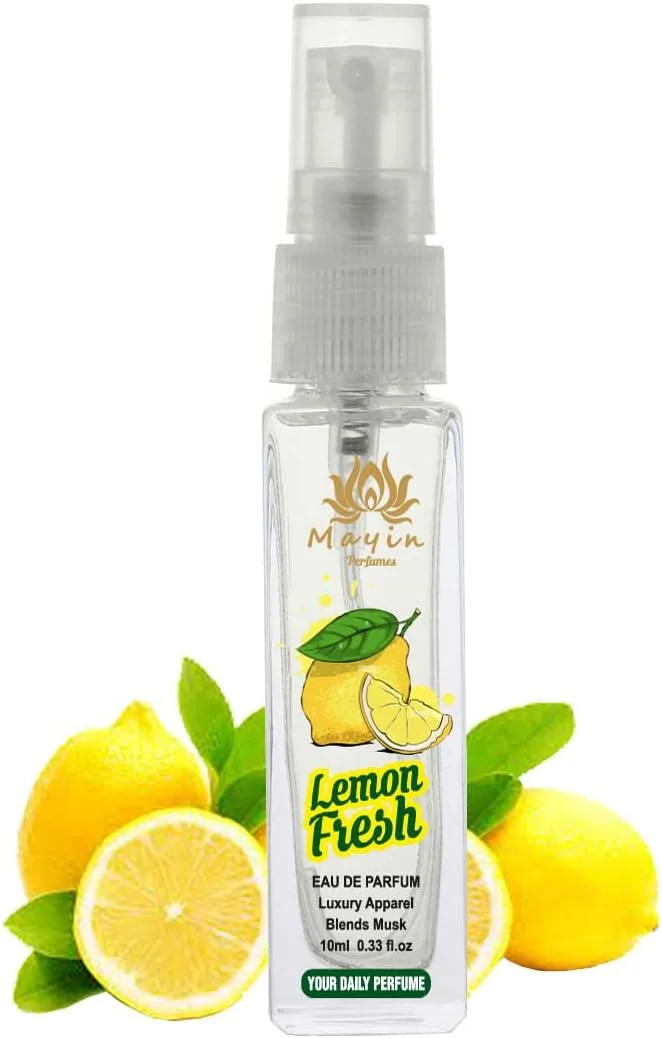 عطر جیبی مردانه و زنانه ماین پرفیومز با رایحه لیمو فرش ادو پرفیوم/اسپری/جیبی 10 میلی لیتر (10 میلی لیتر)