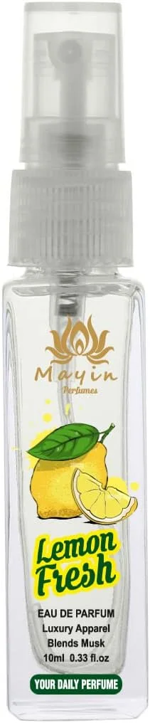 عطر جیبی مردانه و زنانه ماین پرفیومز با رایحه لیمو فرش ادو پرفیوم/اسپری/جیبی 10 میلی لیتر (10 میلی لیتر) عطر جیبی مردانه و زنانه ماین پرفیومز با رایحه لیمو فرش ادو پرفیوم/اسپری/جیبی 10 میلی لیتر (10 میلی لیتر)