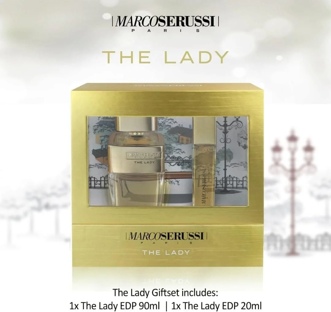 ست ادکلن زنانه مارکو سروسی مدل The Lady حجم 90 میلی لیتر + 20 میلی لیتر ست ادکلن زنانه مارکو سروسی مدل The Lady حجم 90 میلی لیتر + 20 میلی لیتر