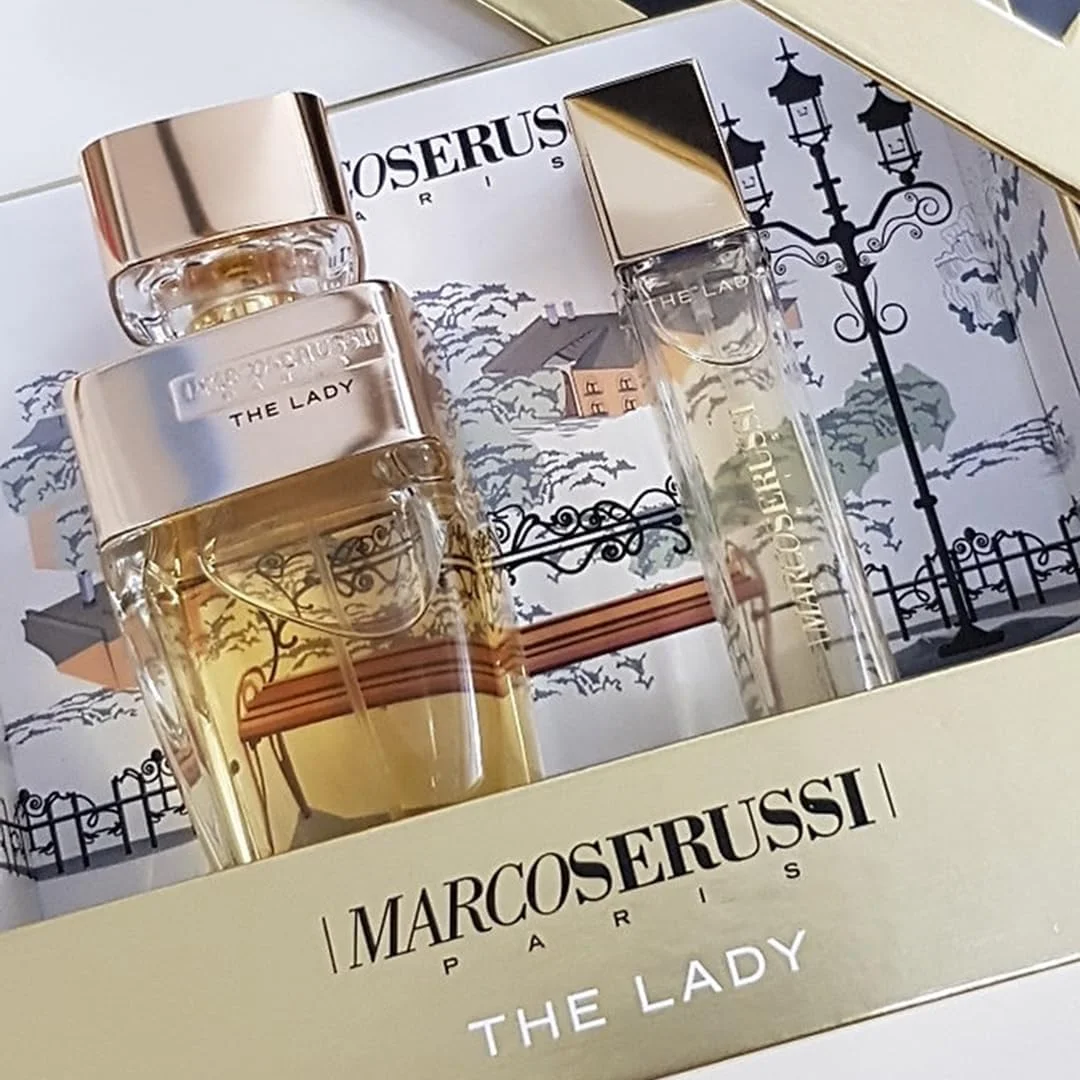 ست ادکلن زنانه مارکو سروسی مدل The Lady حجم 90 میلی لیتر + 20 میلی لیتر ست ادکلن زنانه مارکو سروسی مدل The Lady حجم 90 میلی لیتر + 20 میلی لیتر