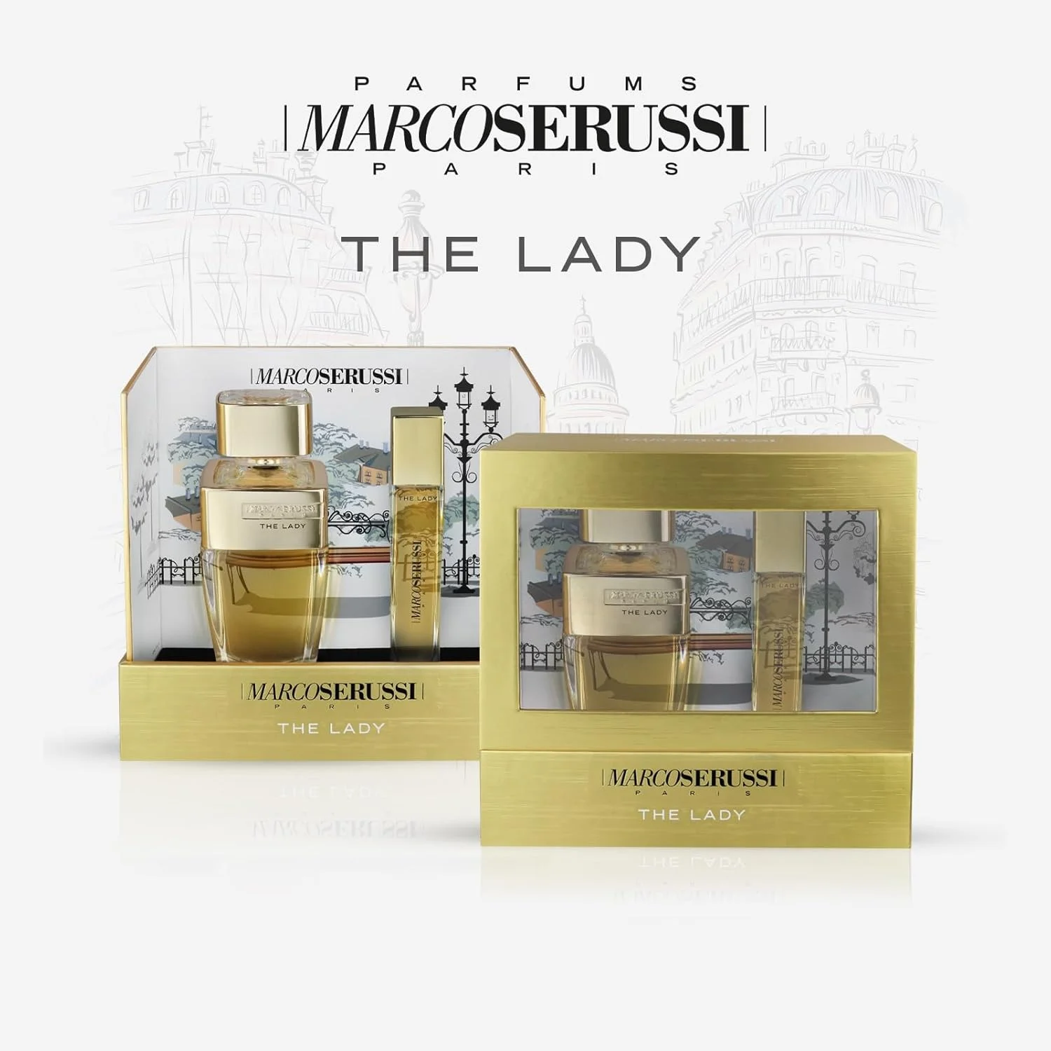 ست ادکلن زنانه مارکو سروسی مدل The Lady حجم 90 میلی لیتر + 20 میلی لیتر ست ادکلن زنانه مارکو سروسی مدل The Lady حجم 90 میلی لیتر + 20 میلی لیتر