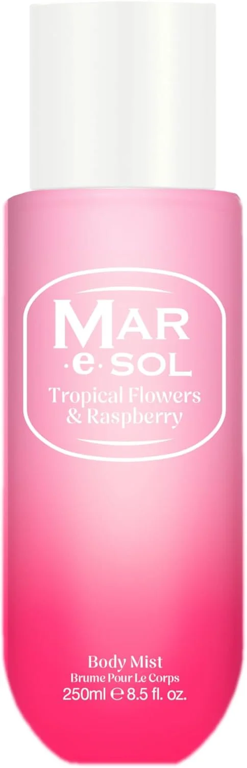 بادی میست زنانه مار.ای.سول مدل Tropical Flowers & Raspberry، 250 میلی لیتر - رایحه ای ماندگار و با طراوت تابستانی با گل های گرمسیری عجیب و غریب و توت های آبدار