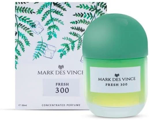 عطر مردانه و زنانه مارک دز وینس فرش 300، عطر غلیظ با ماندگاری طولانی، 15 میلی لیتر