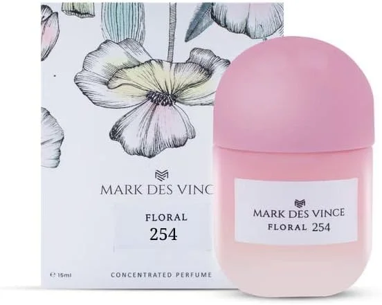 عطر مردانه و زنانه متمرکز M MARK DES VINCE Floral 254، ماندگاری طولانی، مناسب برای هر دو جنس، 15 میلی لیتر عطر مردانه و زنانه متمرکز M MARK DES VINCE Floral 254، ماندگاری طولانی، مناسب برای هر دو جنس، 15 میلی لیتر