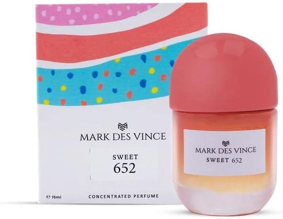 عطر کنسانتره مردانه و زنانه M MARK DES VINCE Sweet 652 با ماندگاری طولانی، عطر унисекс، 15 میلی لیتر