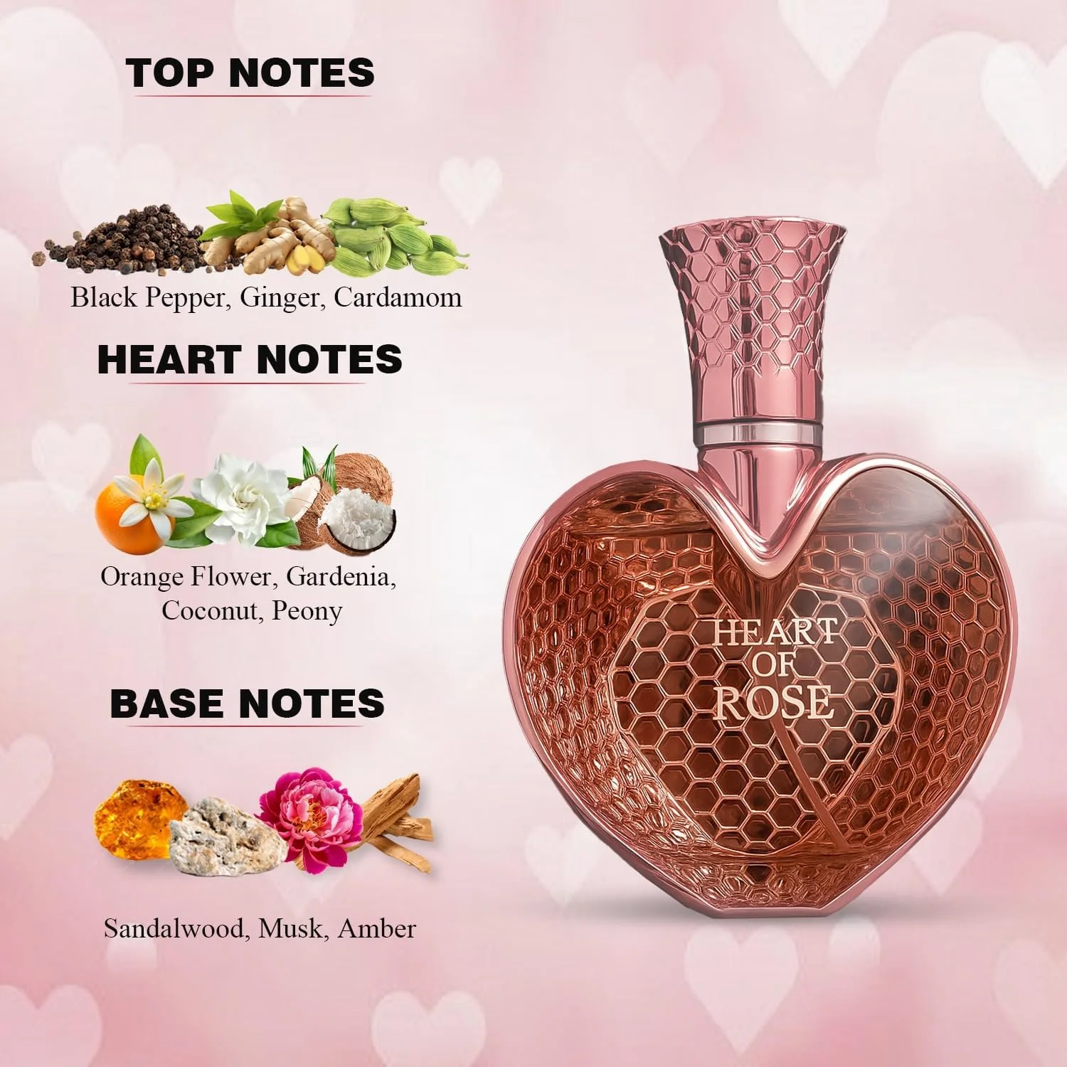 ادو پرفیوم زنانه لویی کاردین مدل Heart Of Rose حجم 100 میلی لیتر