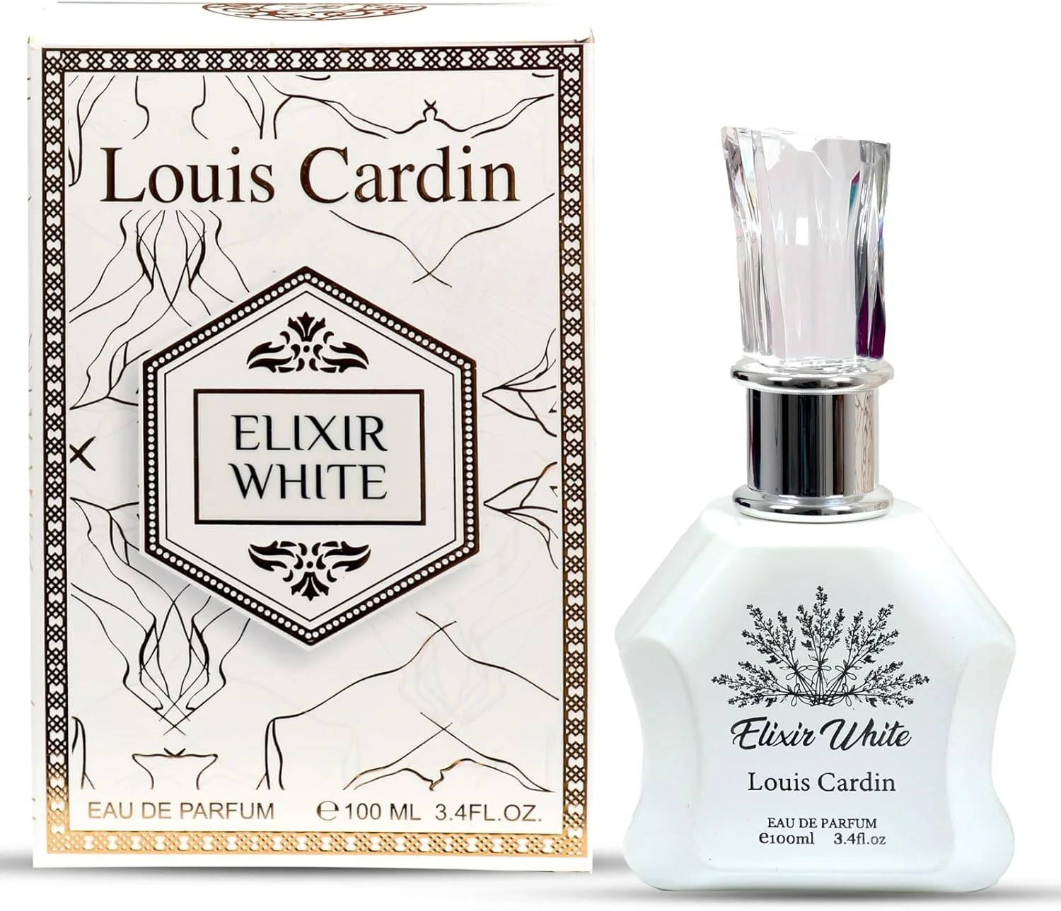 ادو پرفیوم زنانه لویی کاردین مدل Elixir White حجم 100 میلی لیتر