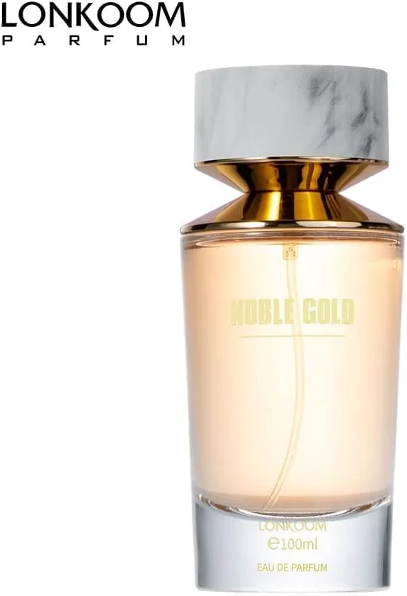 عطر زنانه LONKOOM با رایحه وانیل شیرین، شرقی-گلی، ادو پرفیوم NOBLE Gold حجم 100 میلی لیتر، عطر للجنسين عطر زنانه LONKOOM با رایحه وانیل شیرین، شرقی-گلی، ادو پرفیوم NOBLE Gold حجم 100 میلی لیتر، عطر للجنسين
