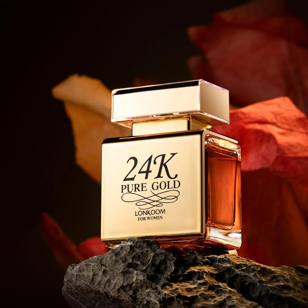 ادکلن زنانه لونکوم مدل 24K GOLD با رایحه شیرین و میوه ای و خاصیت ضد باکتریال 100 میلی لیتر