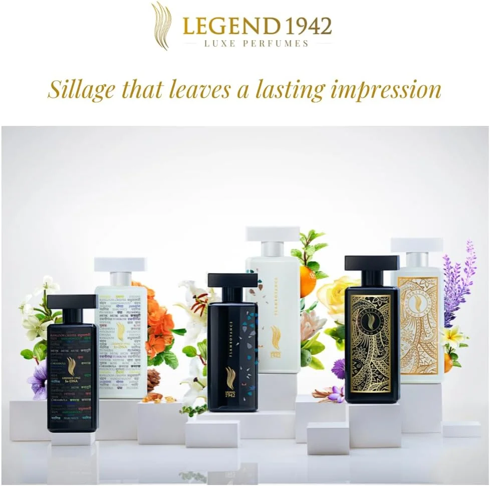 عطر لوکس لجند 1942 از آمیتاب باچان | عطر مایع ماندگار هریتیج بلک برای مردان و زنان | ادکلن - رایحه چوبی | هدیه تولد سالگرد برای زن و شوهر | ملزومات روزمره | 100 میلی لیتر