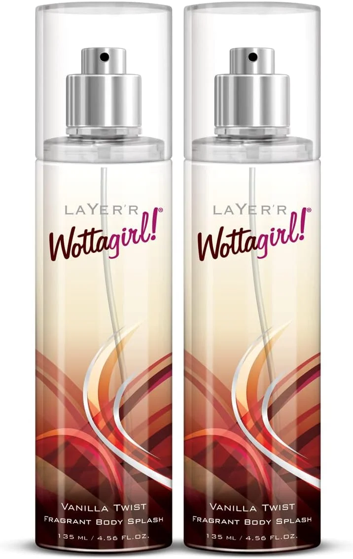 اسپری خوشبو کننده بدن زنانه Layer'r Wottagirl مدل Vanilla Twist | ماندگاری طولانی (135 میلی لیتر) (بسته 2 عددی)