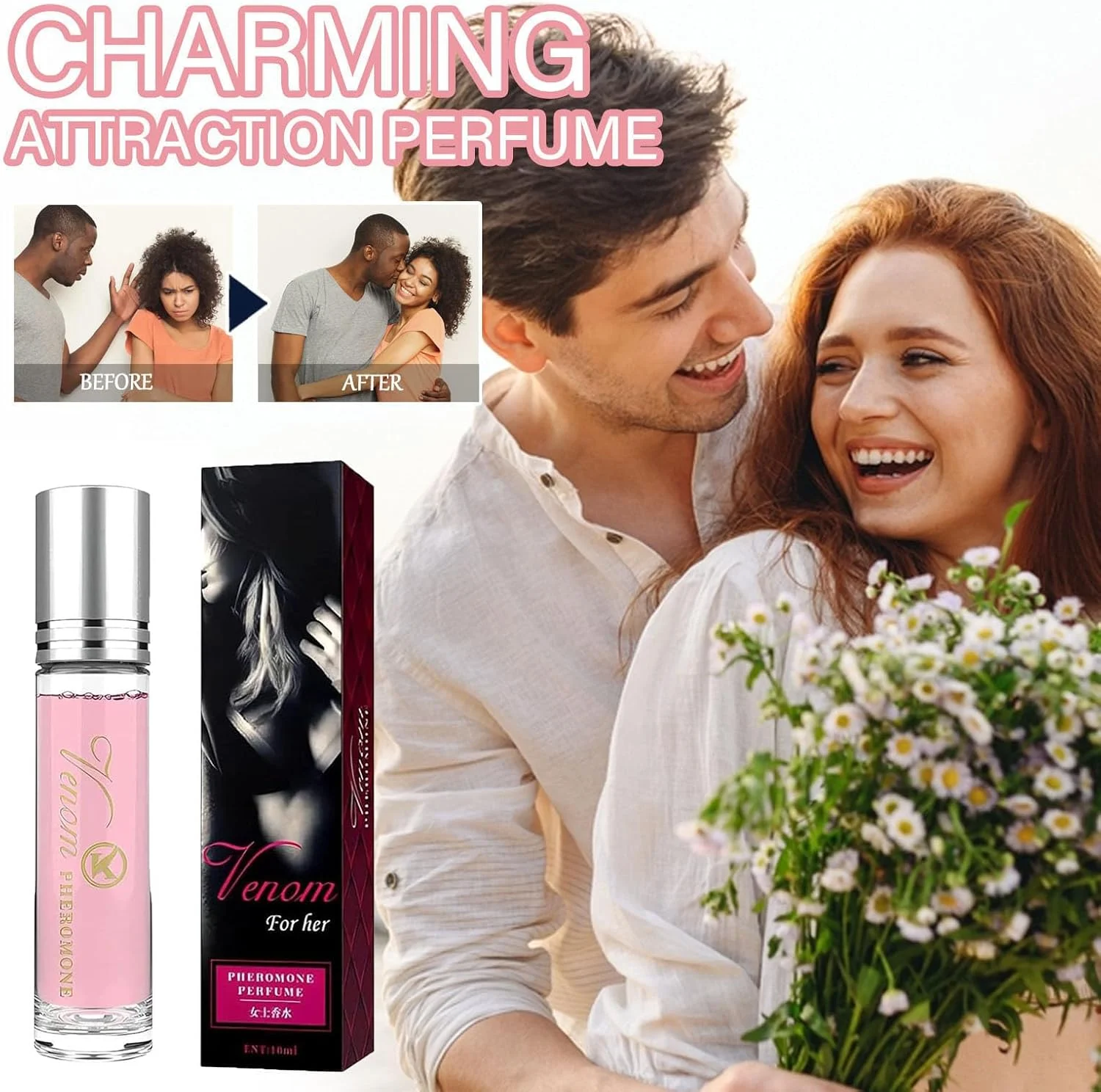 عطر فرمون زنانه LBOYLOVE® 2 عددی، عطر رولی مینی قابل حمل با رایحه های جذاب و ماندگار، طراحی رولی، عطر تازه و طراحی شده برای زنان عطر فرمون زنانه LBOYLOVE® 2 عددی، عطر رولی مینی قابل حمل با رایحه های جذاب و ماندگار، طراحی رولی، عطر تازه و طراحی شده برای زنان