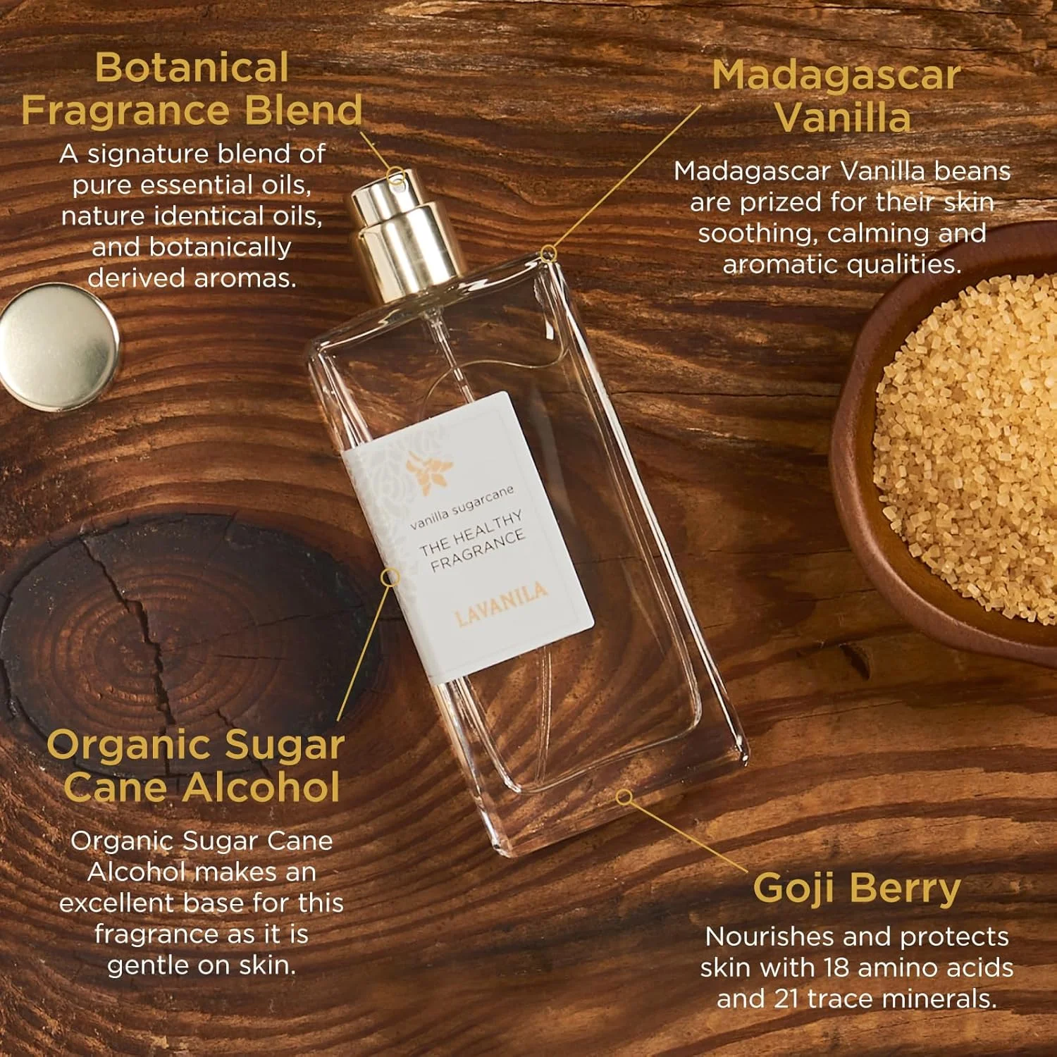 عطر زنانه لاوانیلا وانیل نیشکر، 50 میلی لیتر - ادو پرفیوم پاک و طبیعی ساخت آمریکا عطر زنانه لاوانیلا وانیل نیشکر، 50 میلی لیتر - ادو پرفیوم پاک و طبیعی ساخت آمریکا
