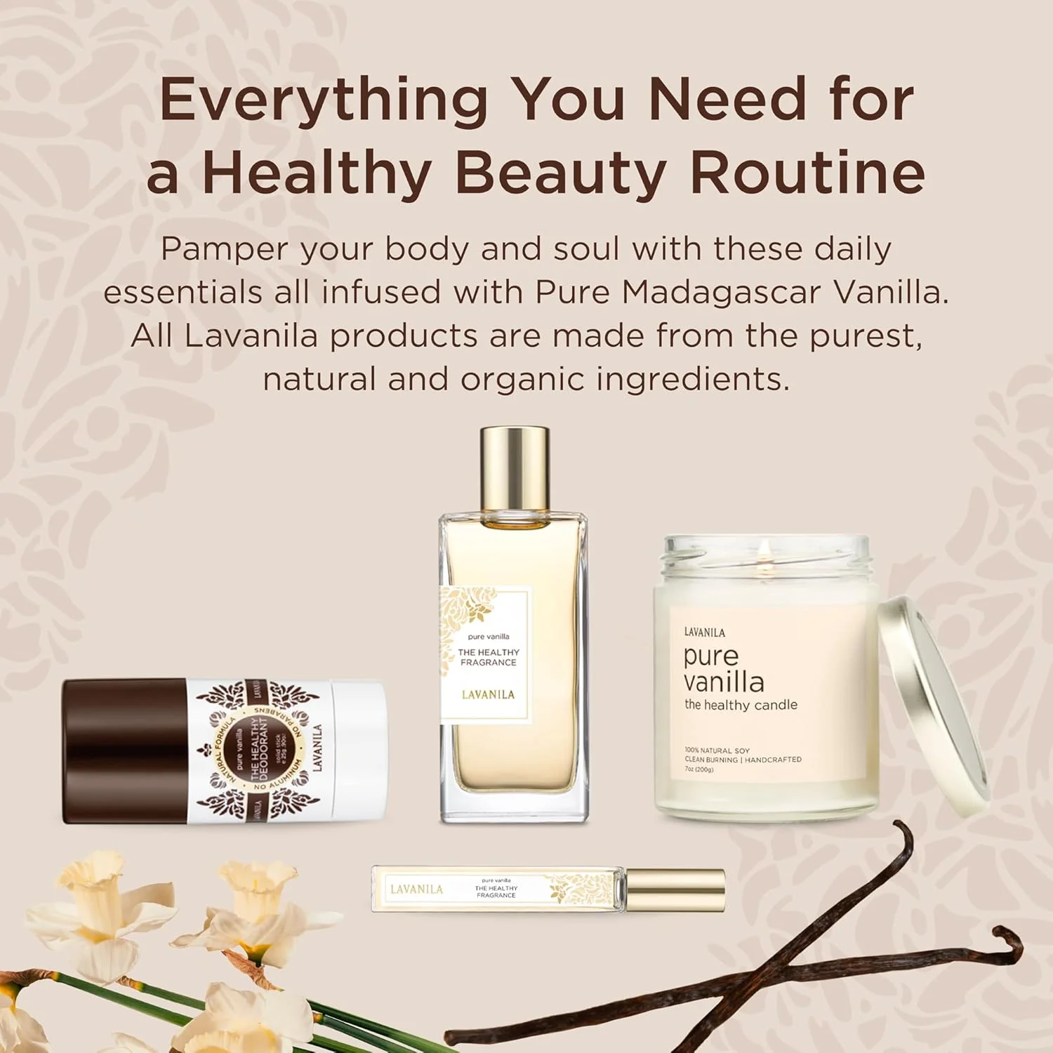 عطر زنانه لاوانیلا Pure Vanilla، 50 میلی لیتر - رایحه وانیل خالص ماداگاسکار و دانه تونکا کرمی، ادو پرفیوم پاک و طبیعی ساخت آمریکا عطر زنانه لاوانیلا Pure Vanilla، 50 میلی لیتر - رایحه وانیل خالص ماداگاسکار و دانه تونکا کرمی، ادو پرفیوم پاک و طبیعی ساخت آمریکا