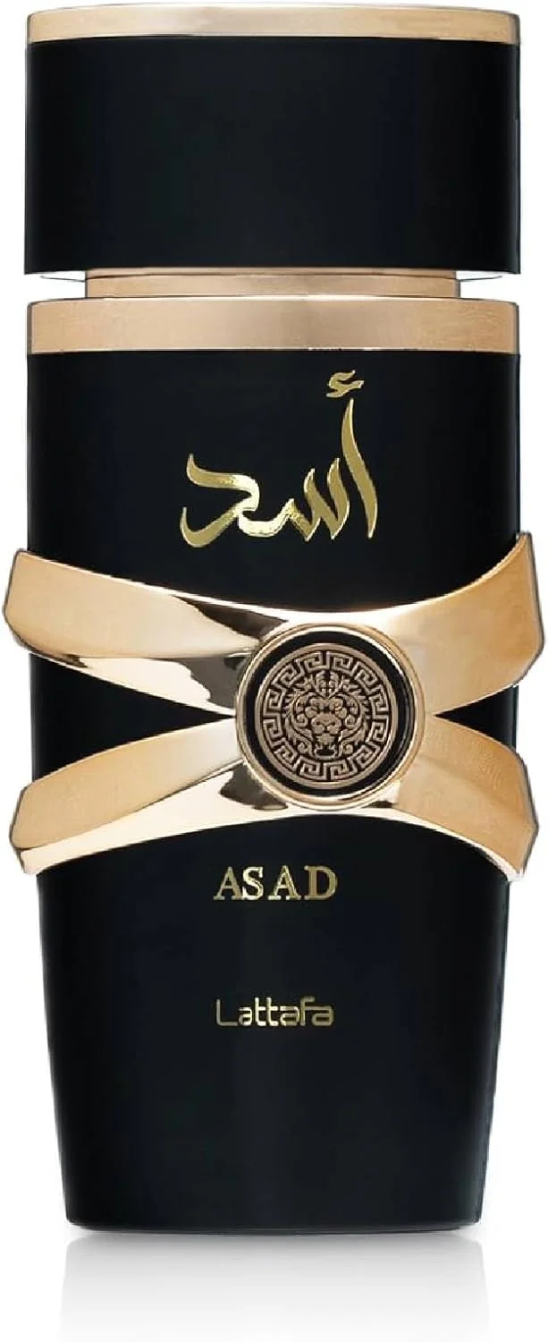 عطر وارداتی لوکس و ماندگار لطافه اسد، عطر عود و مشک با طراوت ممتاز، ادو پرفیوم 100 میلی لیتر، عطر یونیسکس (بسته 1 عددی)