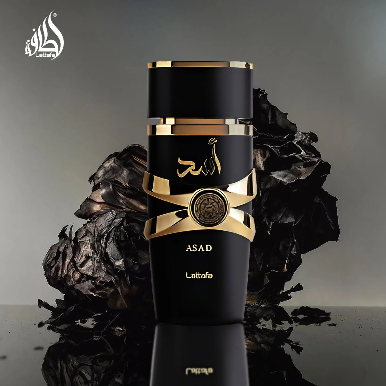 عطر وارداتی لوکس و ماندگار لطافه اسد، عطر عود و مشک با طراوت ممتاز، ادو پرفیوم 100 میلی لیتر، عطر یونیسکس (بسته 1 عددی)