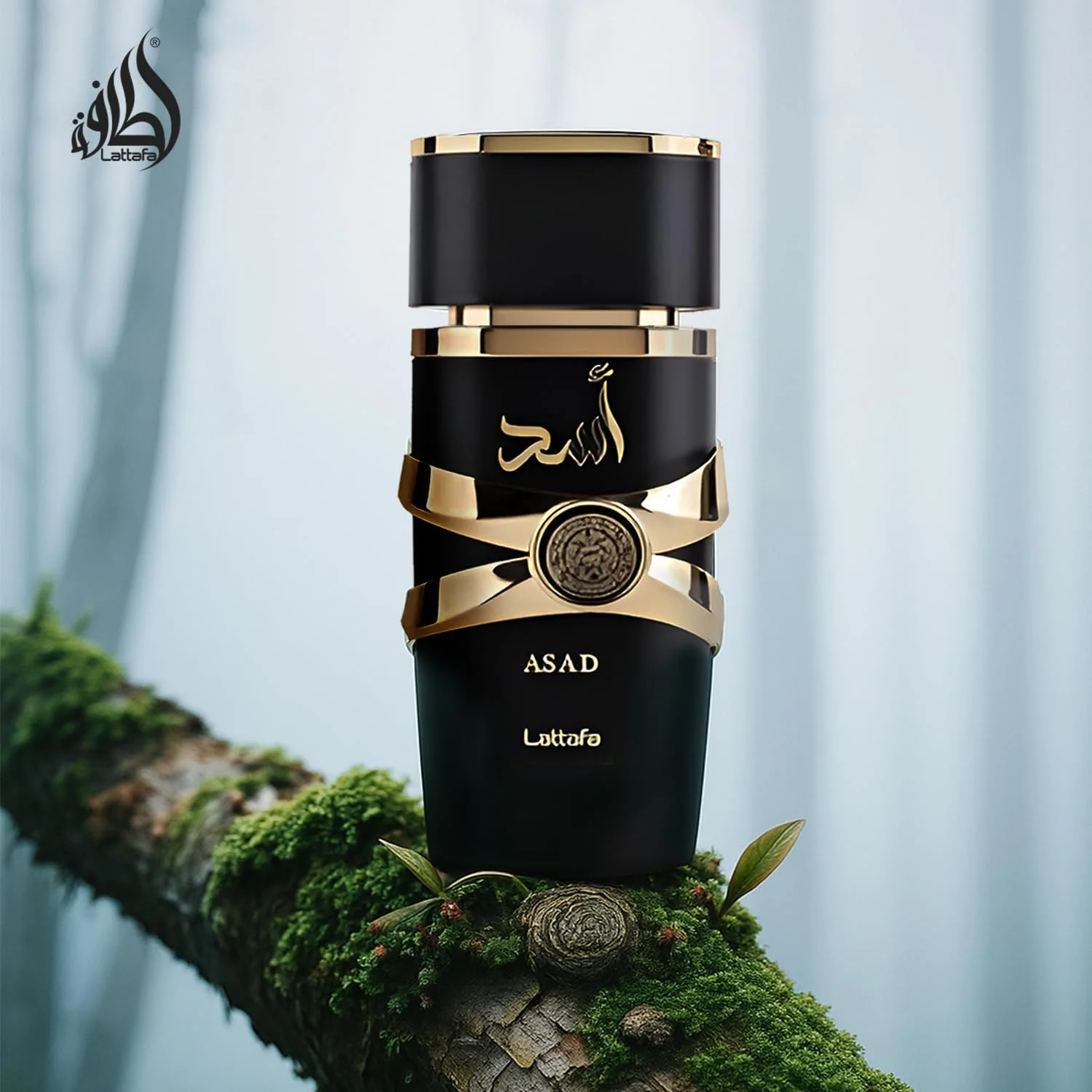 عطر وارداتی لوکس و ماندگار لطافه اسد، عطر عود و مشک با طراوت ممتاز، ادو پرفیوم 100 میلی لیتر، عطر یونیسکس (بسته 1 عددی)