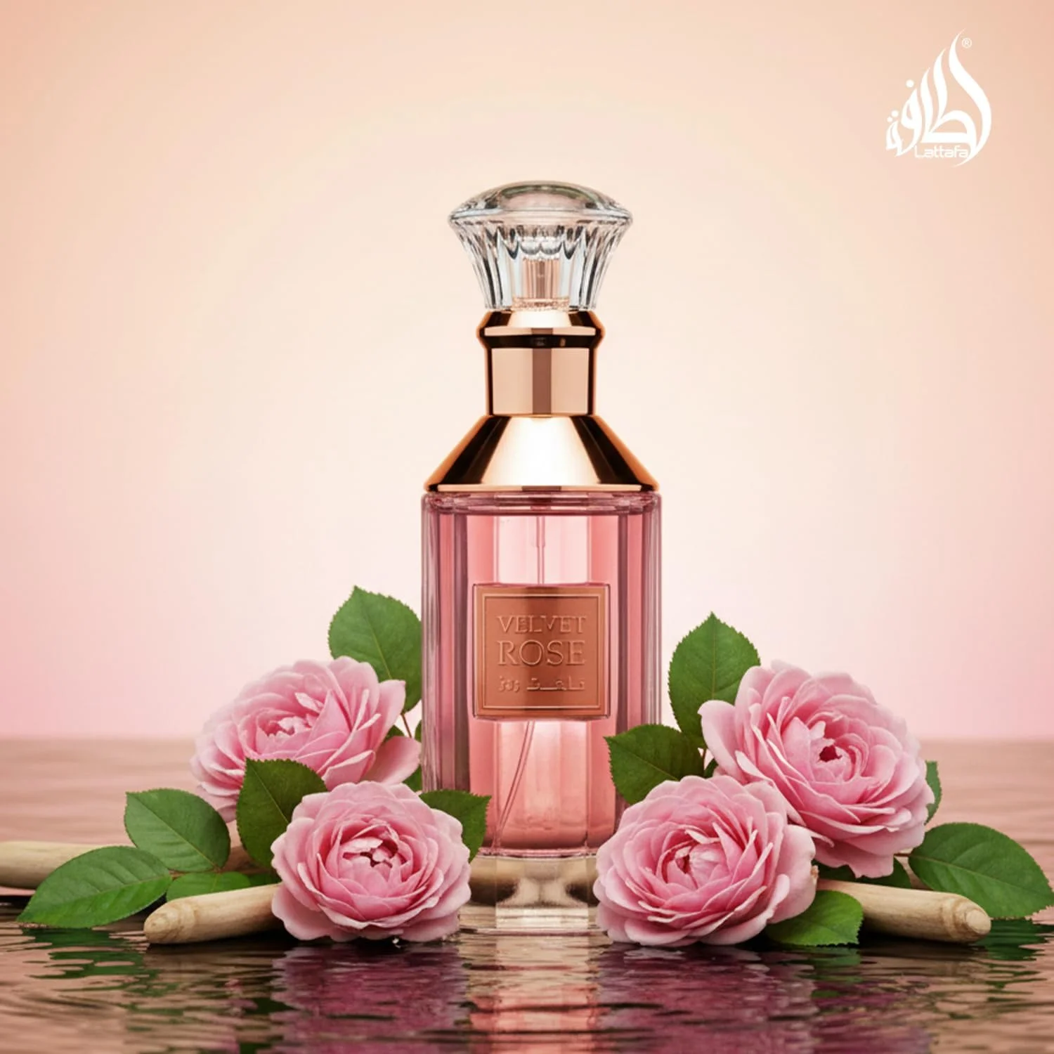 ادکلن لطافه ولوت رز زنانه ادو پرفیوم اسپری 100 میلی لیتر ادکلن لطافه ولوت رز زنانه ادو پرفیوم اسپری 100 میلی لیتر