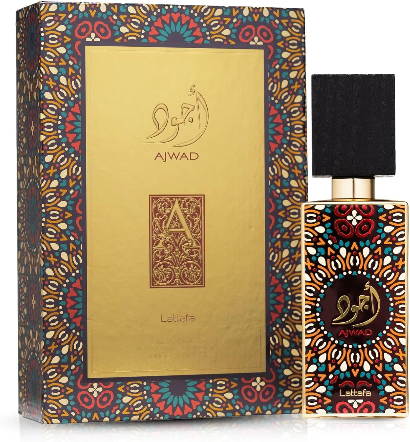 عطر ادو پرفیوم ماندگار لطافه اجواد مردانه و زنانه 60 میلی لیتر