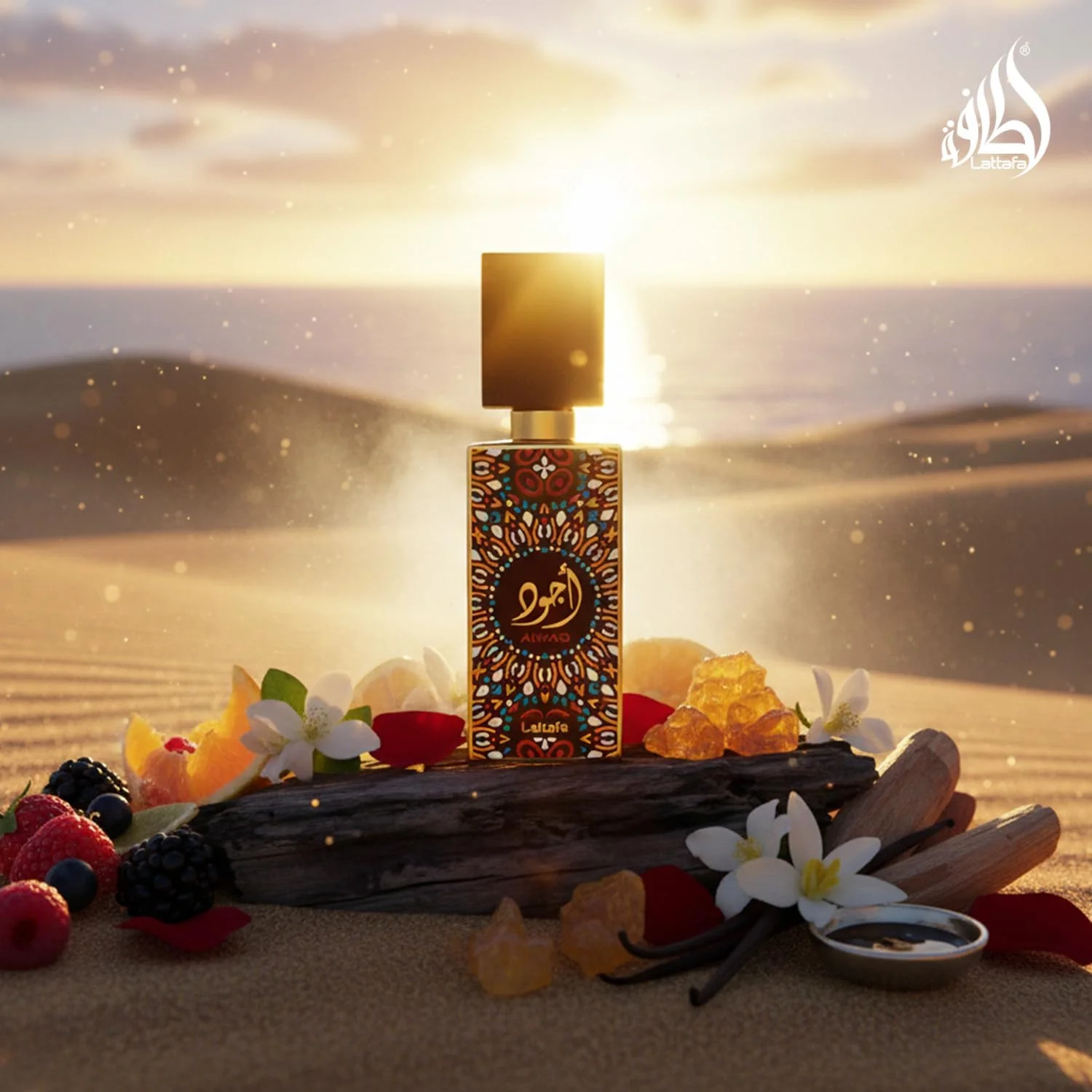 عطر ادو پرفیوم ماندگار لطافه اجواد مردانه و زنانه 60 میلی لیتر