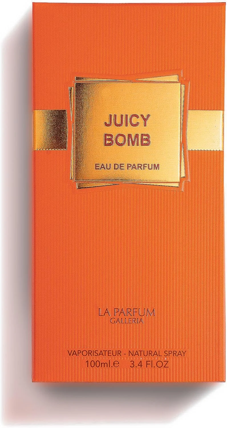 لا پرفیوم گالریا | Juicy Bomb | عطری درخشان و یونیسکس با انفجاری از انرژی میوه های تازه | ایده آل برای اعتماد به نفس روزمره و ماندگاری در تمام طول روز | ادو پرفیوم ماندگار | 100 میلی لیتر لا پرفیوم گالریا | Juicy Bomb | عطری درخشان و یونیسکس با انفجاری از انرژی میوه های تازه | ایده آل برای اعتماد به نفس روزمره و ماندگاری در تمام طول روز | ادو پرفیوم ماندگار | 100 میلی لیتر