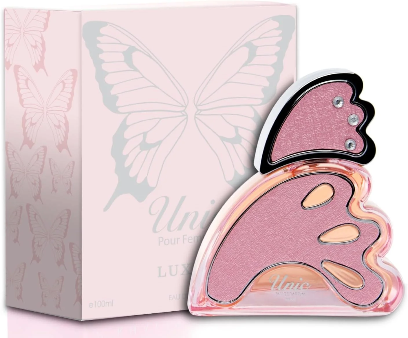عطر زنانه UNIC NEW LUXURY از Khalis Perfumes، ۱۰۰ میلی لیتر، ترکیبی از تافی شیرین-ماندارین-سیب، پایه سدر-مشک، رایحه ای ظریف