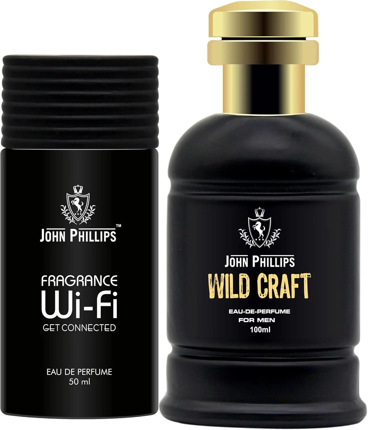 عطر مردانه و زنانه جان فیلیپس مدل WIFI & WILDCRAFT | ماندگاری طولانی | ادو پرفیوم ترکیبی (50 + 100 میلی لیتر)