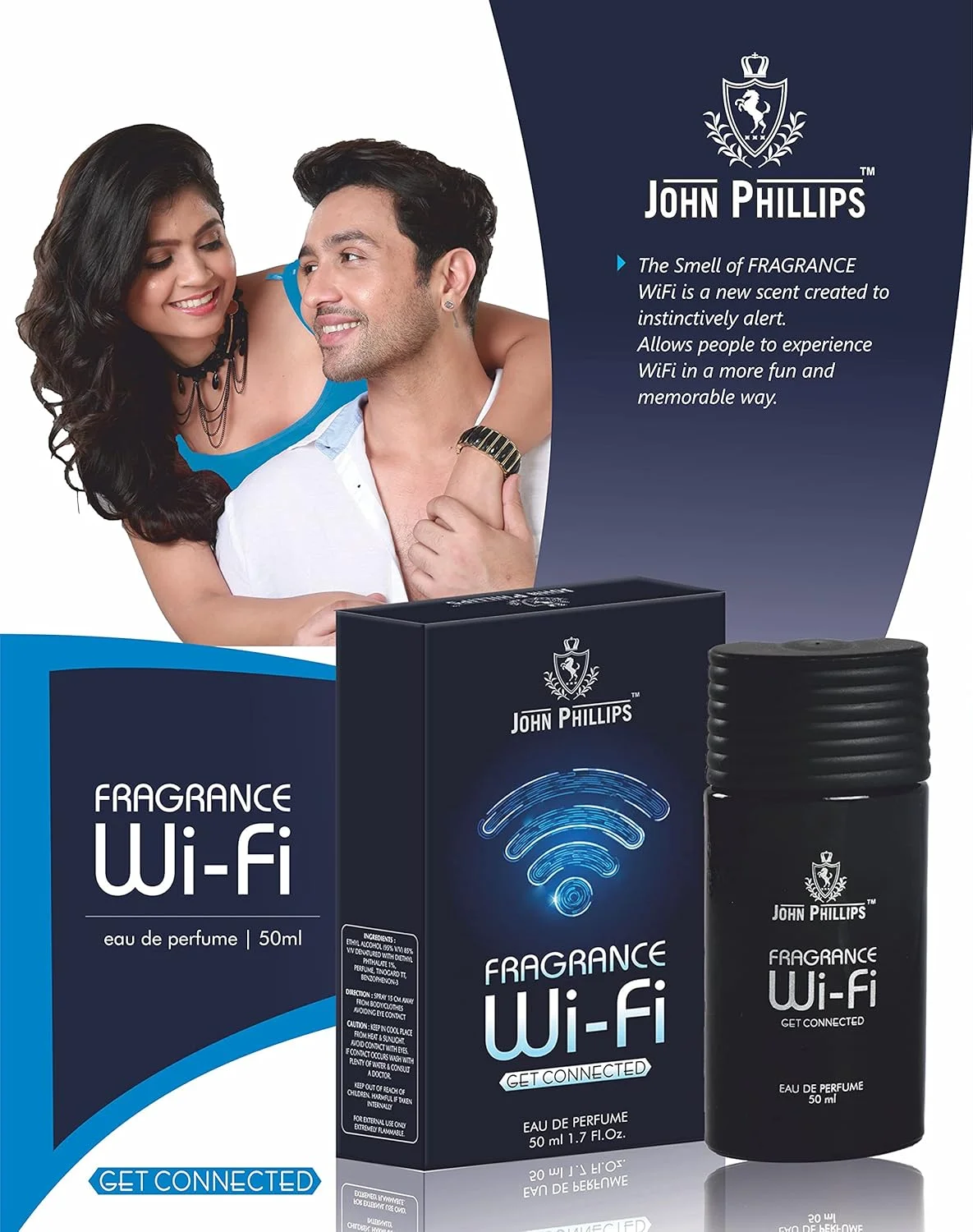 عطر مردانه و زنانه جان فیلیپس مدل WIFI & WILDCRAFT | ماندگاری طولانی | ادو پرفیوم ترکیبی (50 + 100 میلی لیتر)