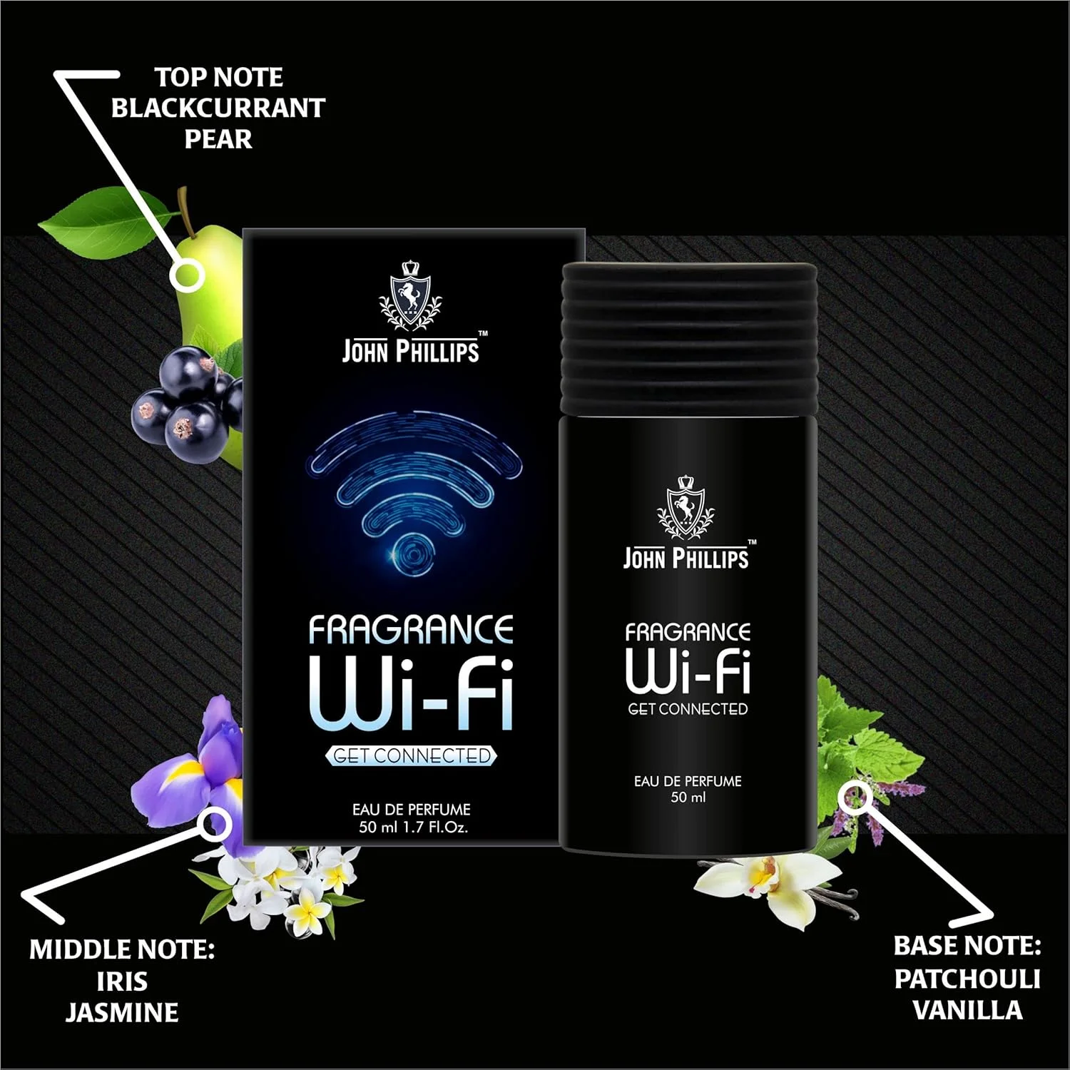 عطر مردانه و زنانه جان فیلیپس مدل WIFI & WILDCRAFT | ماندگاری طولانی | ادو پرفیوم ترکیبی (50 + 100 میلی لیتر)