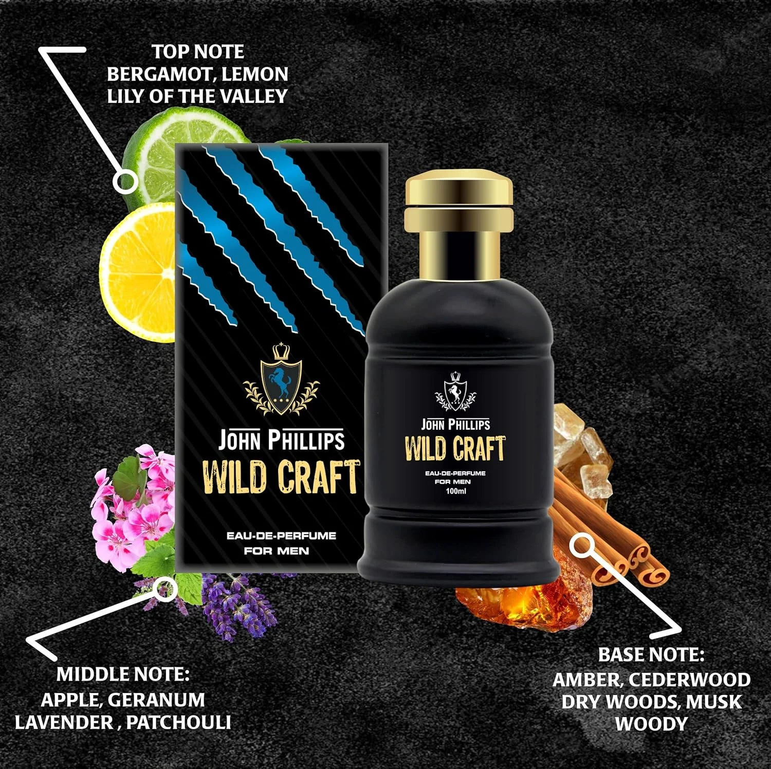 عطر مردانه و زنانه جان فیلیپس مدل WIFI & WILDCRAFT | ماندگاری طولانی | ادو پرفیوم ترکیبی (50 + 100 میلی لیتر)