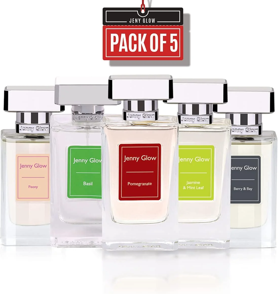 پرفیوم های униsex جنی گلو Best Of 5 با حجم 80 میلی لیتر - Peony EDP 80ml - Basil EDP 80ml - Pomegranate EDP 80ml - Jasmin & Mint EDP 80ml - Blackberry & Bay EDP 80ml - عطرهای زنانه/مردانه پرفیوم های униsex جنی گلو Best Of 5 با حجم 80 میلی لیتر - Peony EDP 80ml - Basil EDP 80ml - Pomegranate EDP 80ml - Jasmin & Mint EDP 80ml - Blackberry & Bay EDP 80ml - عطرهای زنانه/مردانه
