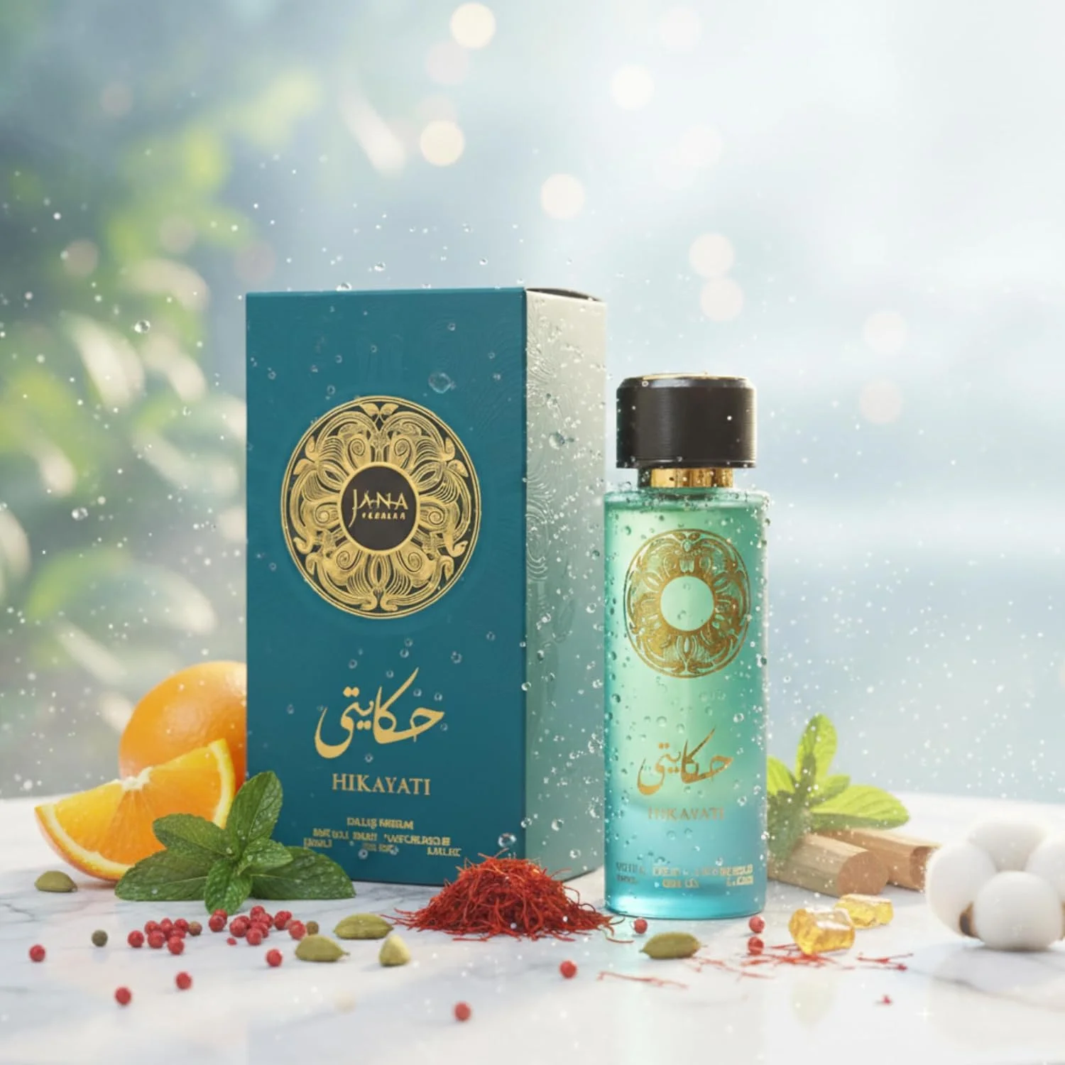 عطر ادو پرفیوم زنانه و مردانه جانا بیوتی مدل Hikayati حجم 100 میلی لیتر عطر ادو پرفیوم زنانه و مردانه جانا بیوتی مدل Hikayati حجم 100 میلی لیتر