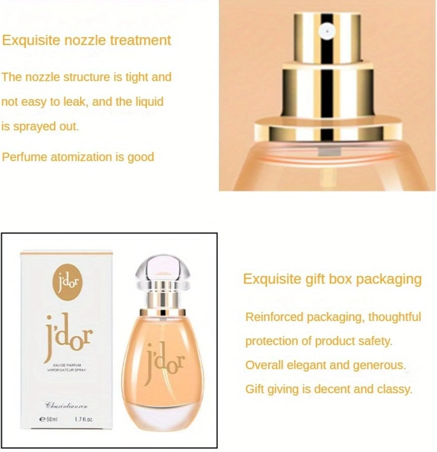 ادو پرفیوم J'dor، رایحه گلی شرقی، عطر با طراوت ماندگار، 50 میلی لیتر ادو پرفیوم J'dor، رایحه گلی شرقی، عطر با طراوت ماندگار، 50 میلی لیتر