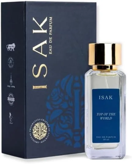 عطر ایساک فراگرنسز تاپ آف دِ ورلد، عطر لوکس ماندگار و ممتاز، ایده آل برای هدیه دادن، ادو پرفیوم، عطر унисеکس (بسته 1 عددی، 50 میلی لیتر)