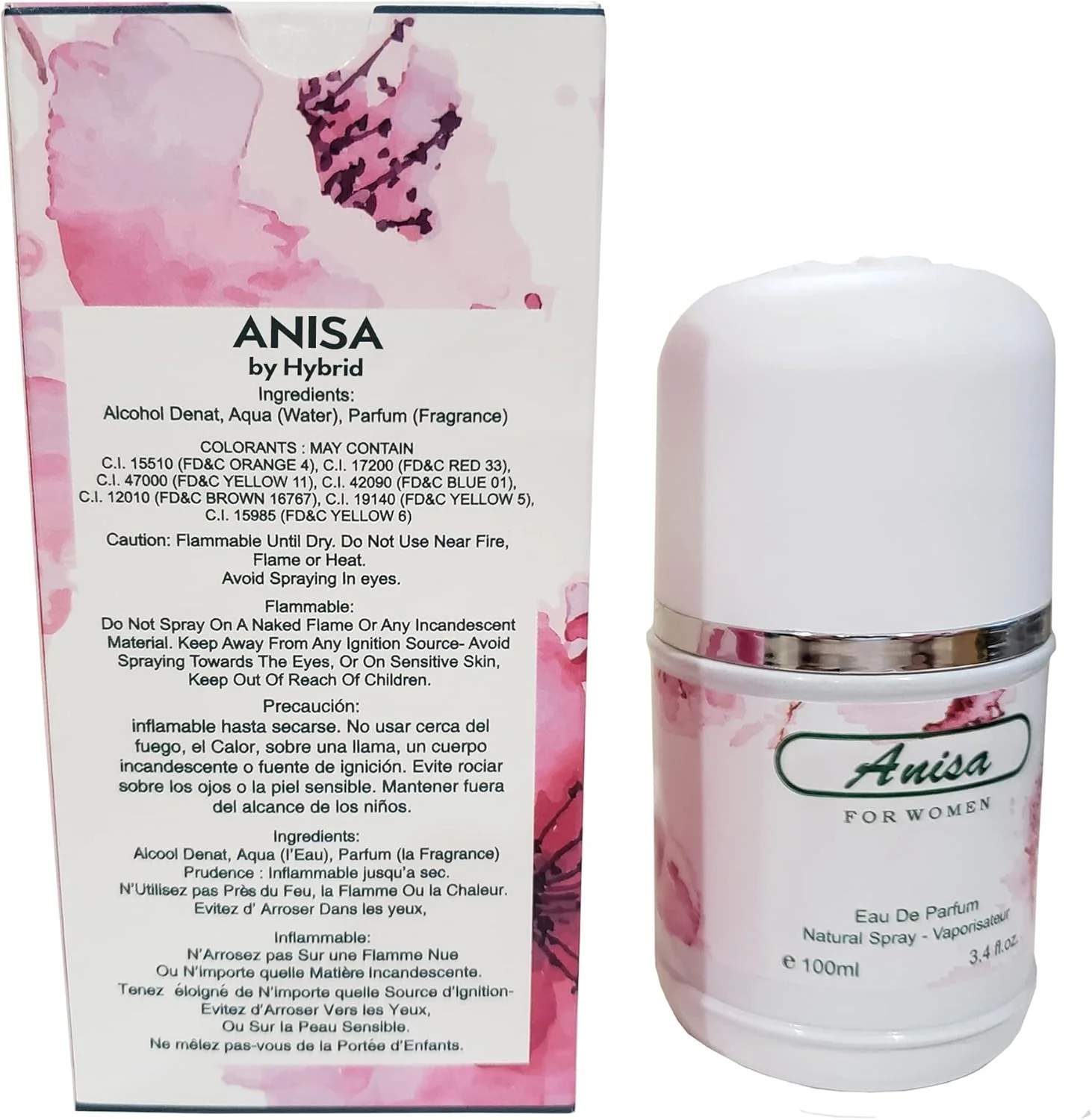 عطر زنانه هایبرید اند کامپانی مدل Anisa Eau De Parfum Natural Spray با رایحه گلی تازه، 100 میلی لیتر عطر زنانه هایبرید اند کامپانی مدل Anisa Eau De Parfum Natural Spray با رایحه گلی تازه، 100 میلی لیتر